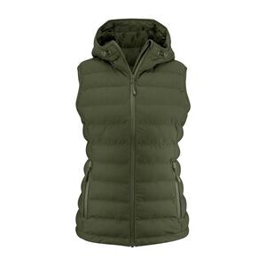 James Harvest Womens/Ladies Woodlake Heights Padded Vest / Moss Green